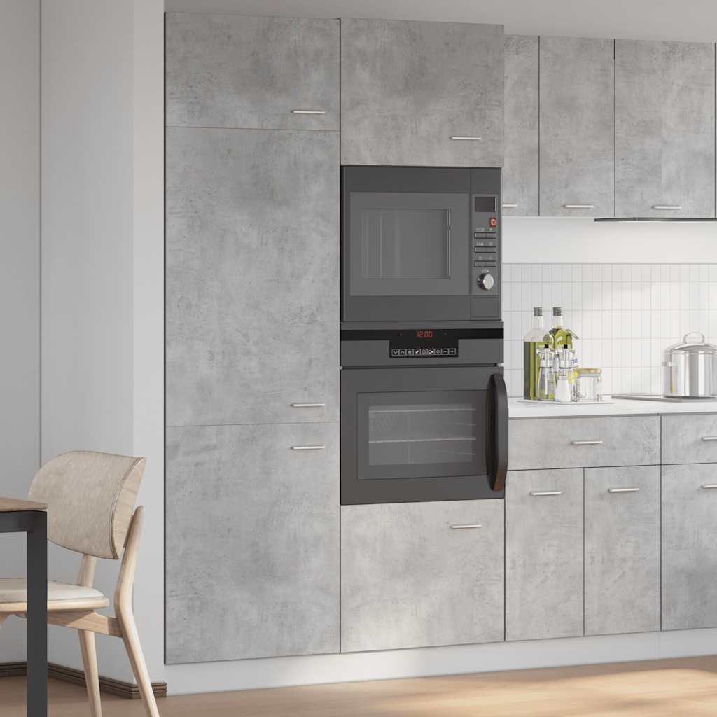 Armoire réfrigérée "Lyon" Gris béton 60 x 57 x 207 cm Bois d'ingénierie - XIOS