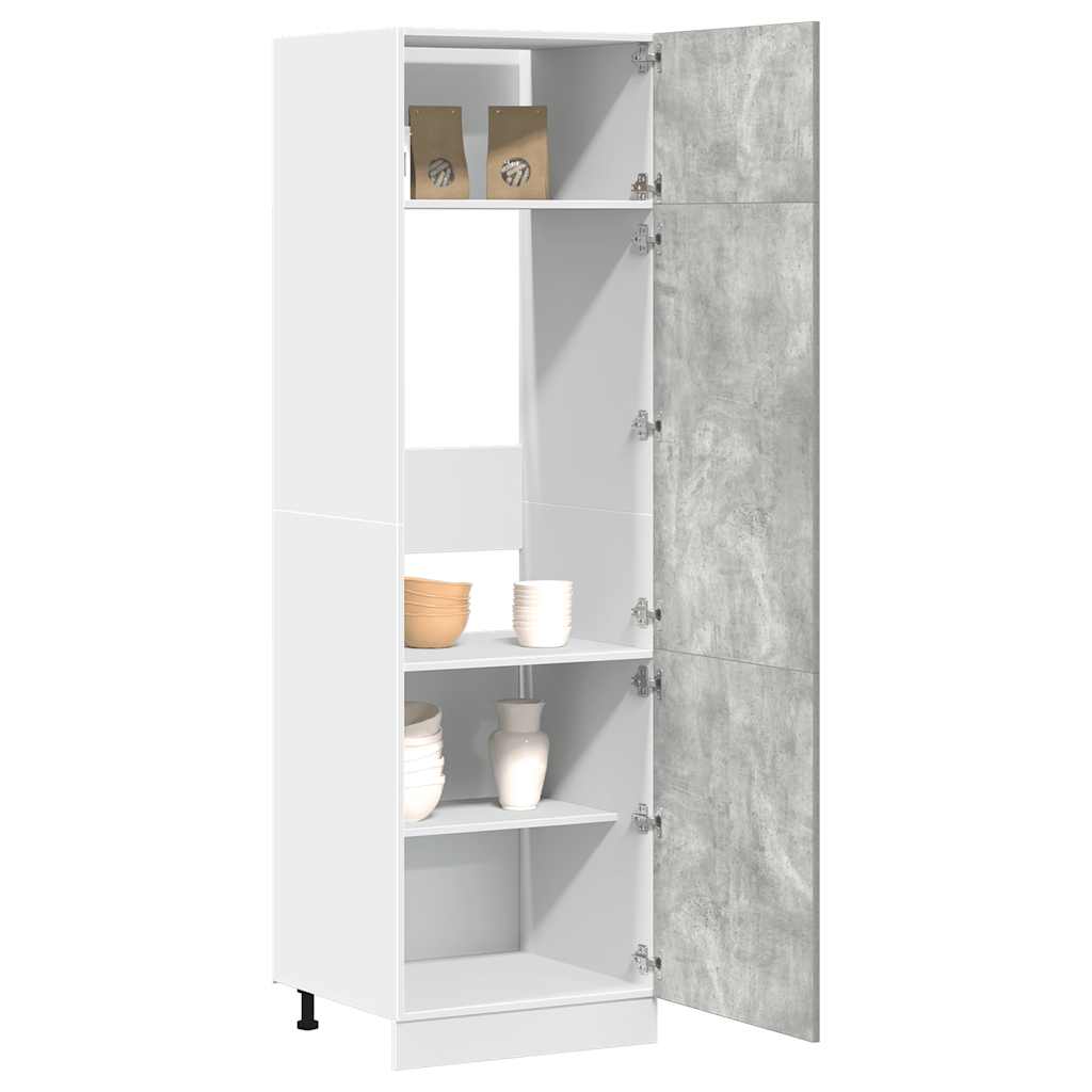 Armoire réfrigérée "Lyon" Gris béton 60 x 57 x 207 cm Bois d'ingénierie - XIOS
