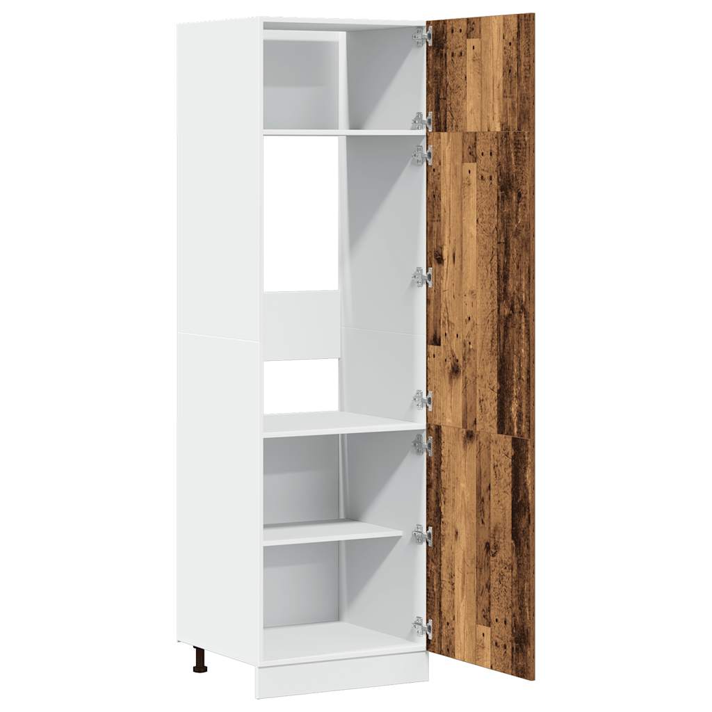Armoire réfrigérée "Lyon" Bois ancien 60 x 57 x 207 cm Bois d'ingénierie - XIOS
