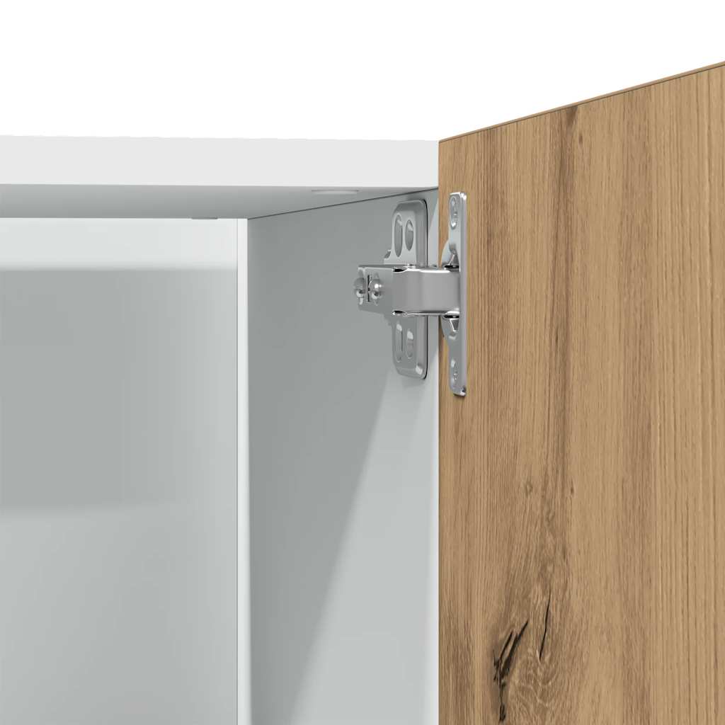 Armoire réfrigérée "Lyon" Chêne artisanal 60 x 57 x 207 cm Bois d'ingénierie