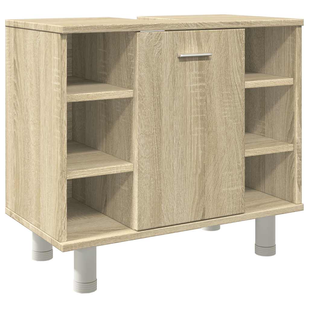 Armoire de salle de bain Chêne sonoma 60x32x53,5 cm Aggloméré Ensembles de mobilier pour salles de bains vidaXL