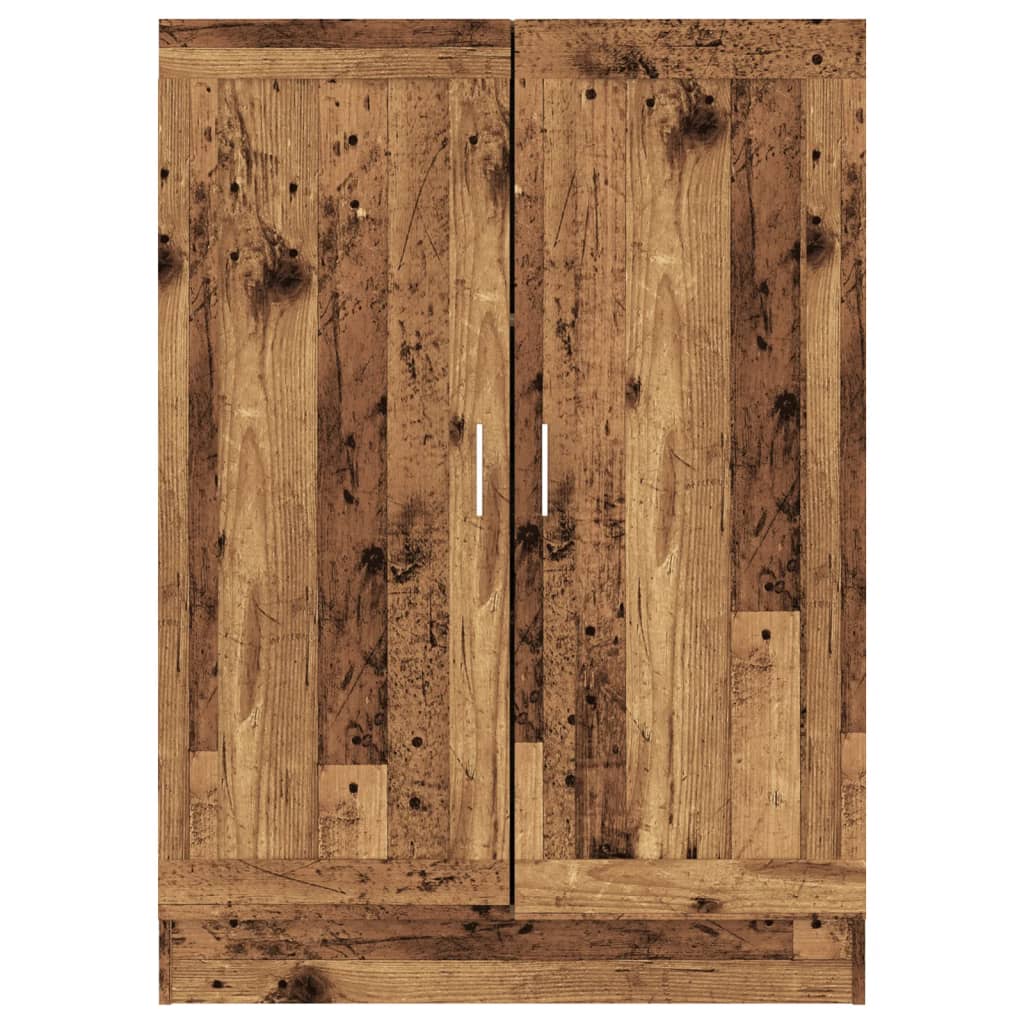 Bibliothèque vieux bois 82,5x30,5x115 cm bois d'ingénierie - XIOS