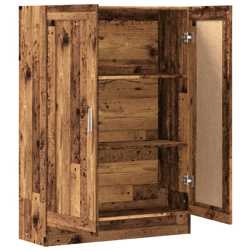 Bibliothèque vieux bois 82,5x30,5x115 cm bois d'ingénierie - XIOS