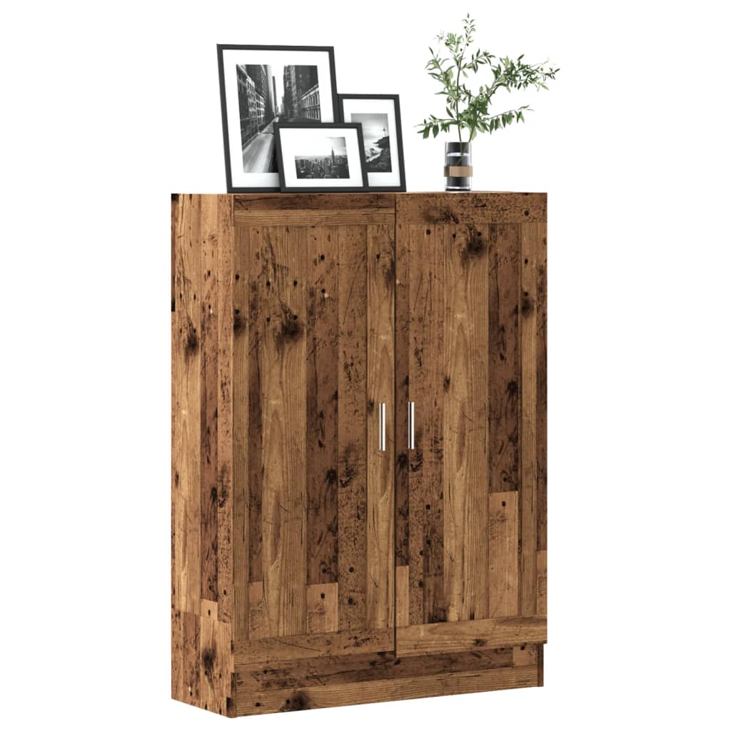 Bibliothèque vieux bois 82,5x30,5x115 cm bois d'ingénierie - XIOS