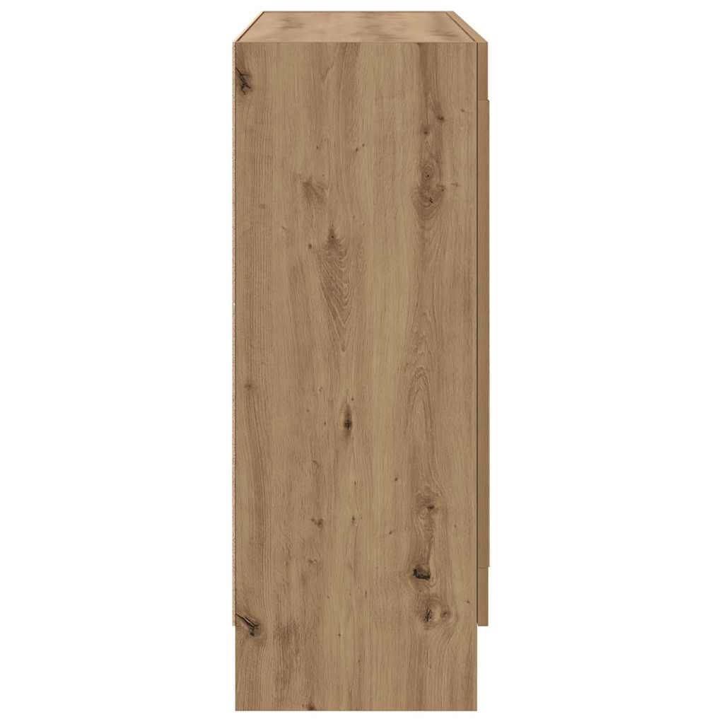 Bibliothèque chêne artisanal 82,5x30,5x80 cm bois d'ingénierie - XIOS