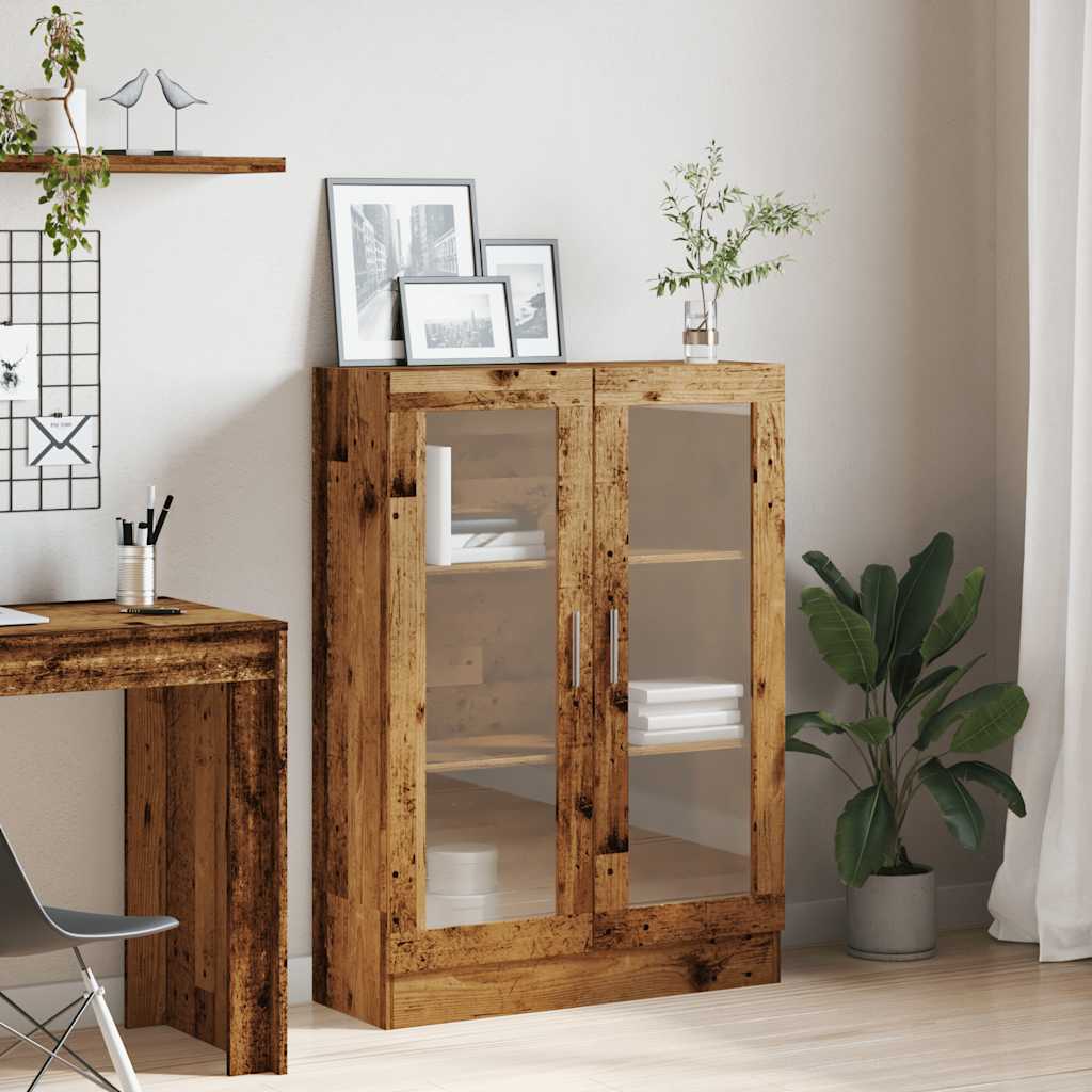 Bibliothèque vieux bois 82,5x30,5x115 cm bois d'ingénierie - XIOS