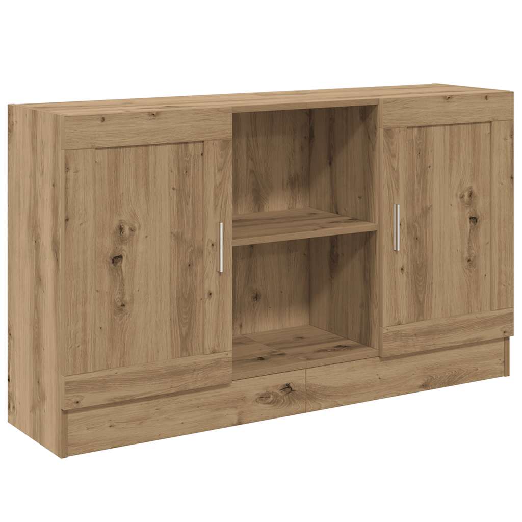 Buffet chêne artisanal 120x30,5x70 cm bois d'ingénierie - XIOS