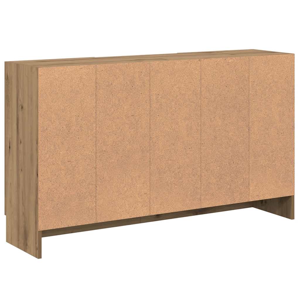 Buffet chêne artisanal 120x30,5x70 cm bois d'ingénierie - XIOS
