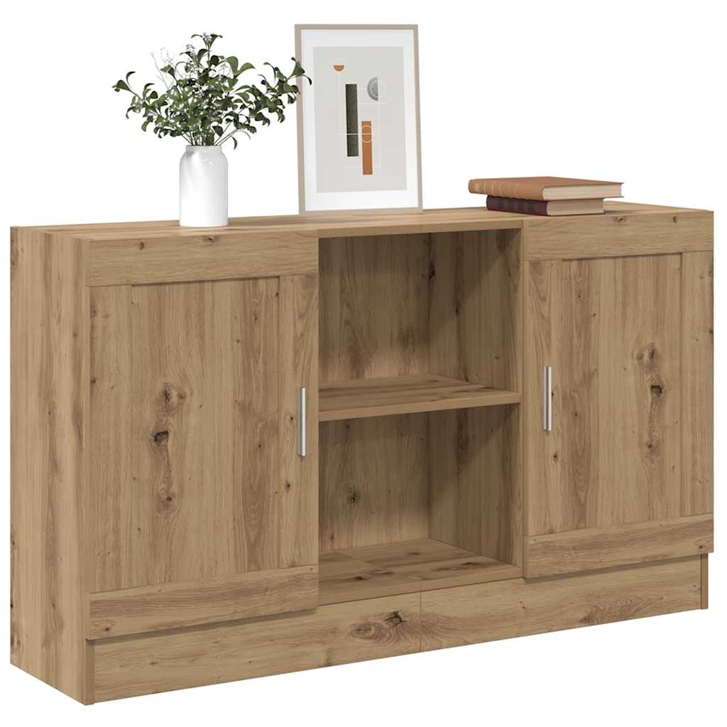 Buffet chêne artisanal 120x30,5x70 cm bois d'ingénierie - XIOS