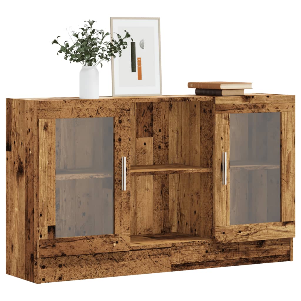 Buffet vieux bois 120x30,5x70 cm bois d'ingénierie - XIOS