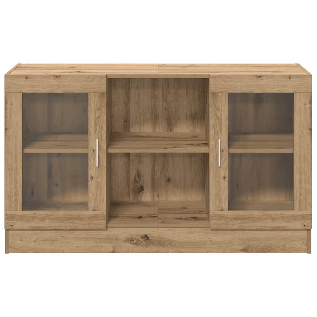 Buffet chêne artisanal 120x30,5x70 cm bois d'ingénierie - XIOS