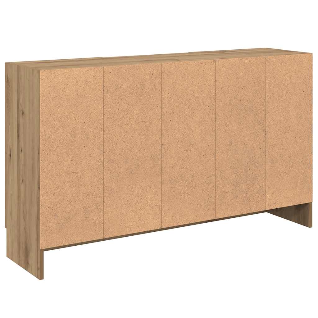 Buffet chêne artisanal 120x30,5x70 cm bois d'ingénierie - XIOS