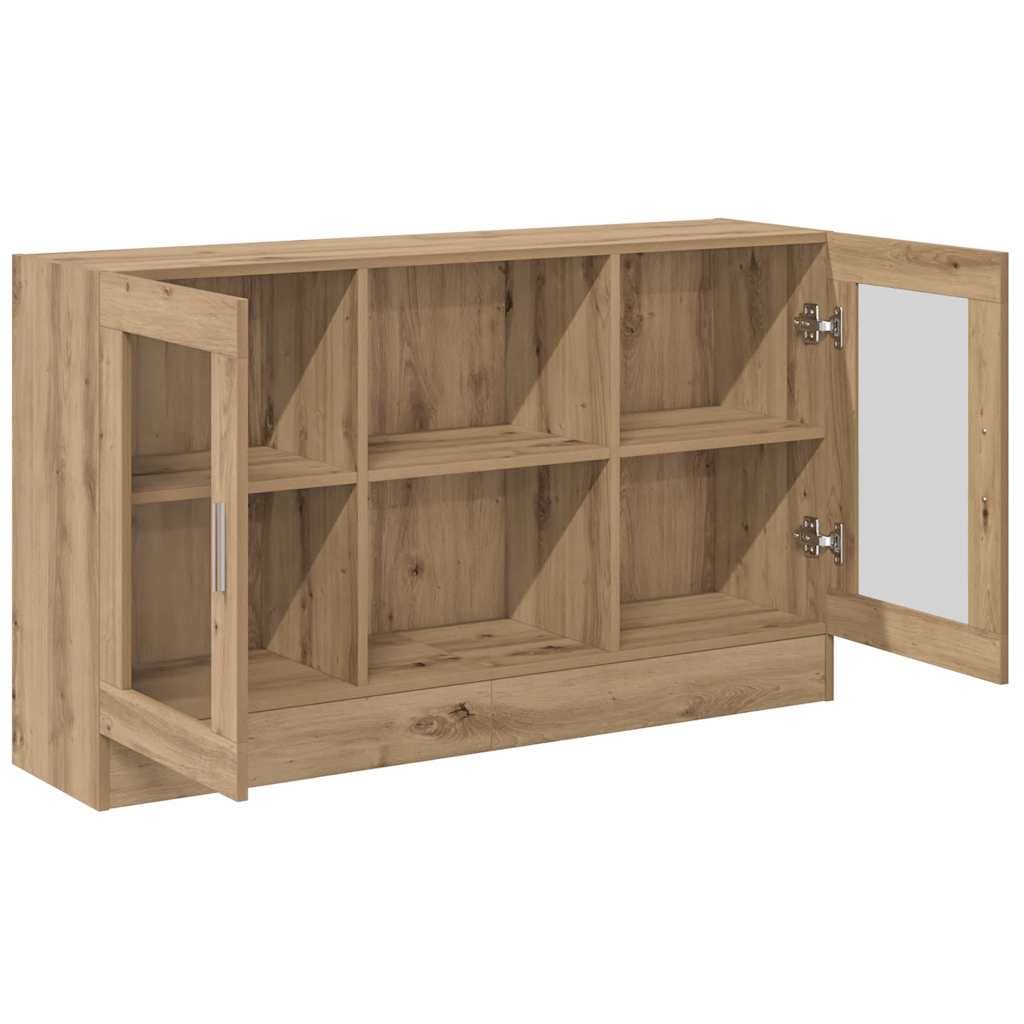 Buffet chêne artisanal 120x30,5x70 cm bois d'ingénierie - XIOS