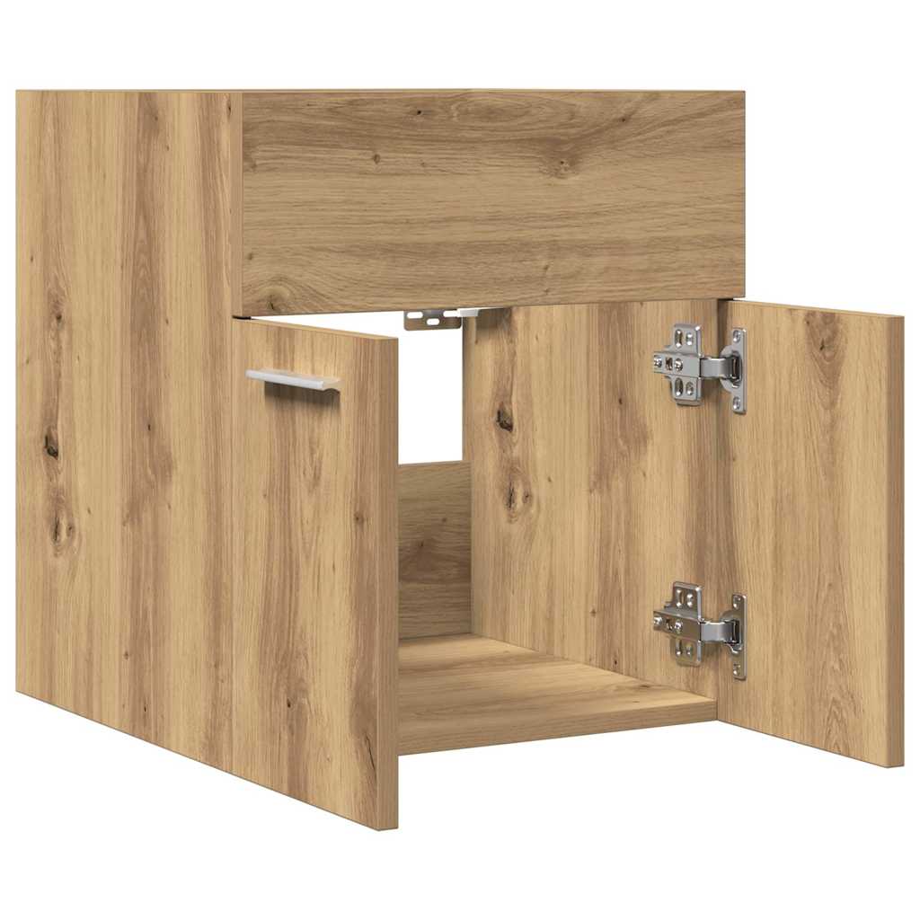 Armoire lavabo de salle de bain chêne artisanal bois ingénierie Ensembles de mobilier pour salles de bains vidaXL