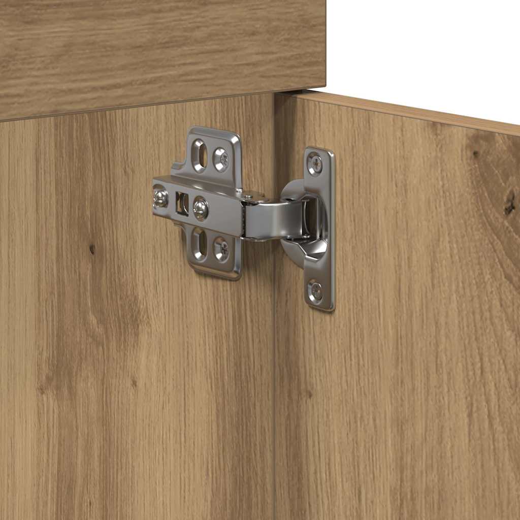 Armoire lavabo de salle de bain chêne artisanal bois ingénierie Ensembles de mobilier pour salles de bains vidaXL
