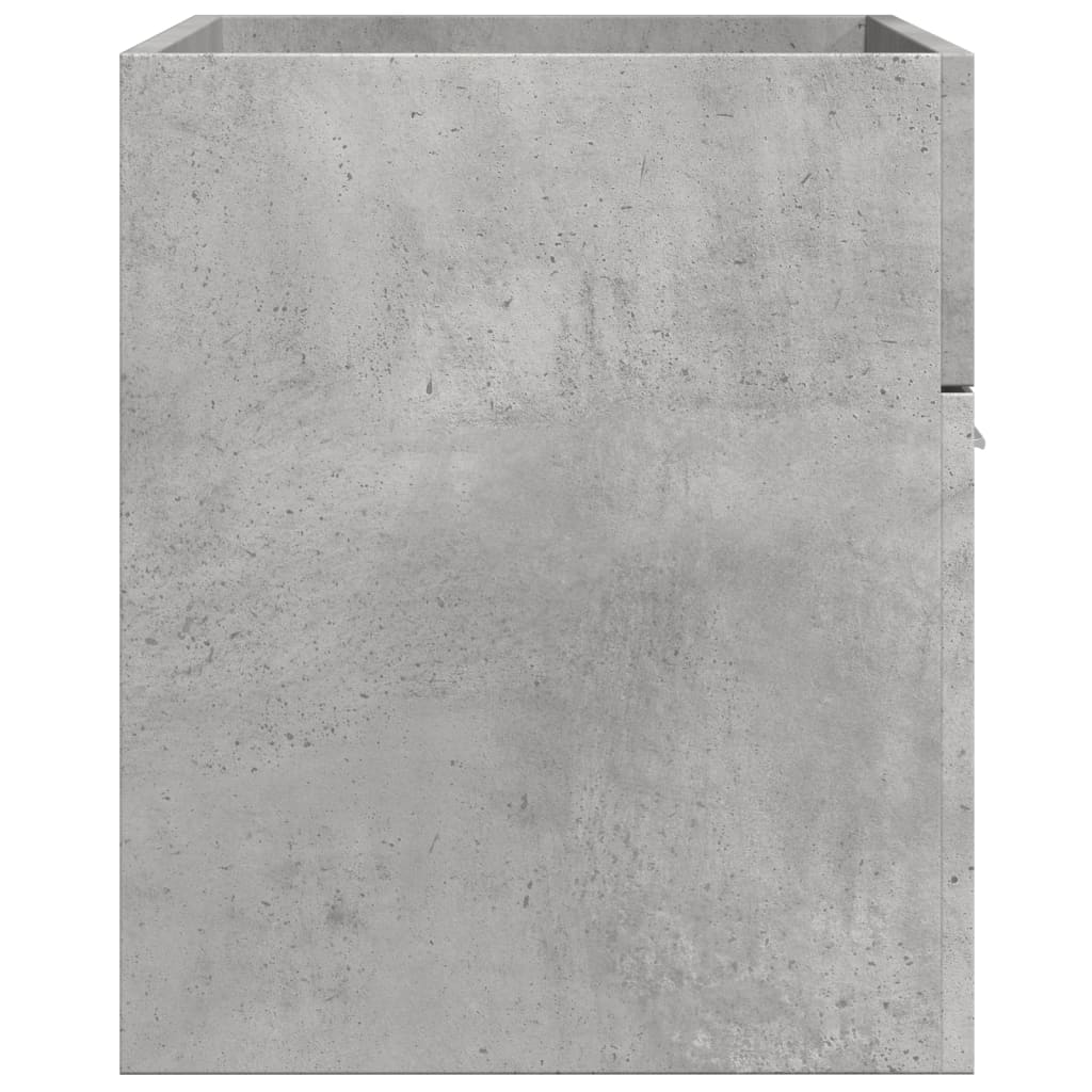 Armoire d'évier Gris béton 80x38,5x46 cm Aggloméré Ensembles de mobilier pour salles de bains vidaXL