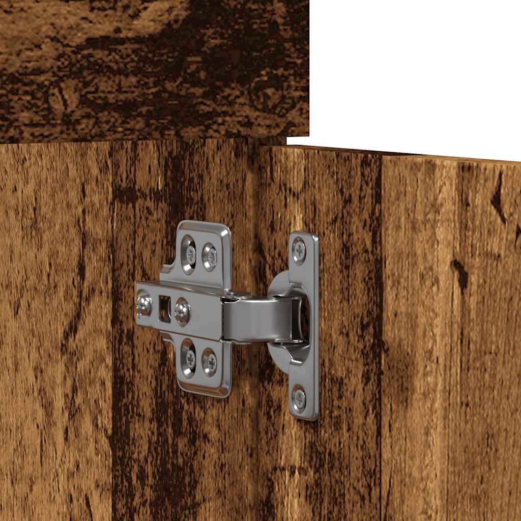 Meuble lavabo de salle de bain vieux bois bois d'ingénierie Ensembles de mobilier pour salles de bains vidaXL