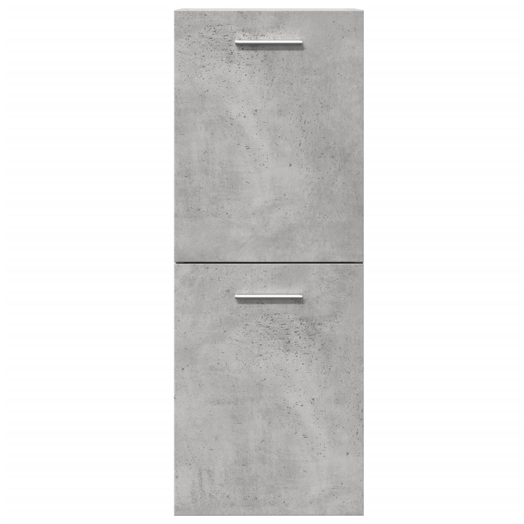 Armoire de salle de bain suspendue gris béton bois d'ingénierie Ensembles de mobilier pour salles de bains vidaXL