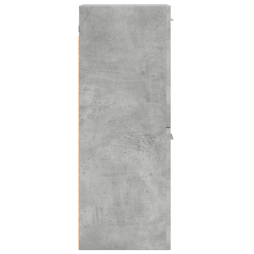 Armoire de salle de bain suspendue gris béton bois d'ingénierie Ensembles de mobilier pour salles de bains vidaXL
