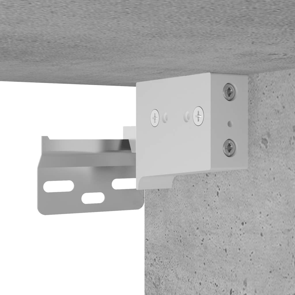 Armoire de salle de bain suspendue gris béton bois d'ingénierie Ensembles de mobilier pour salles de bains vidaXL