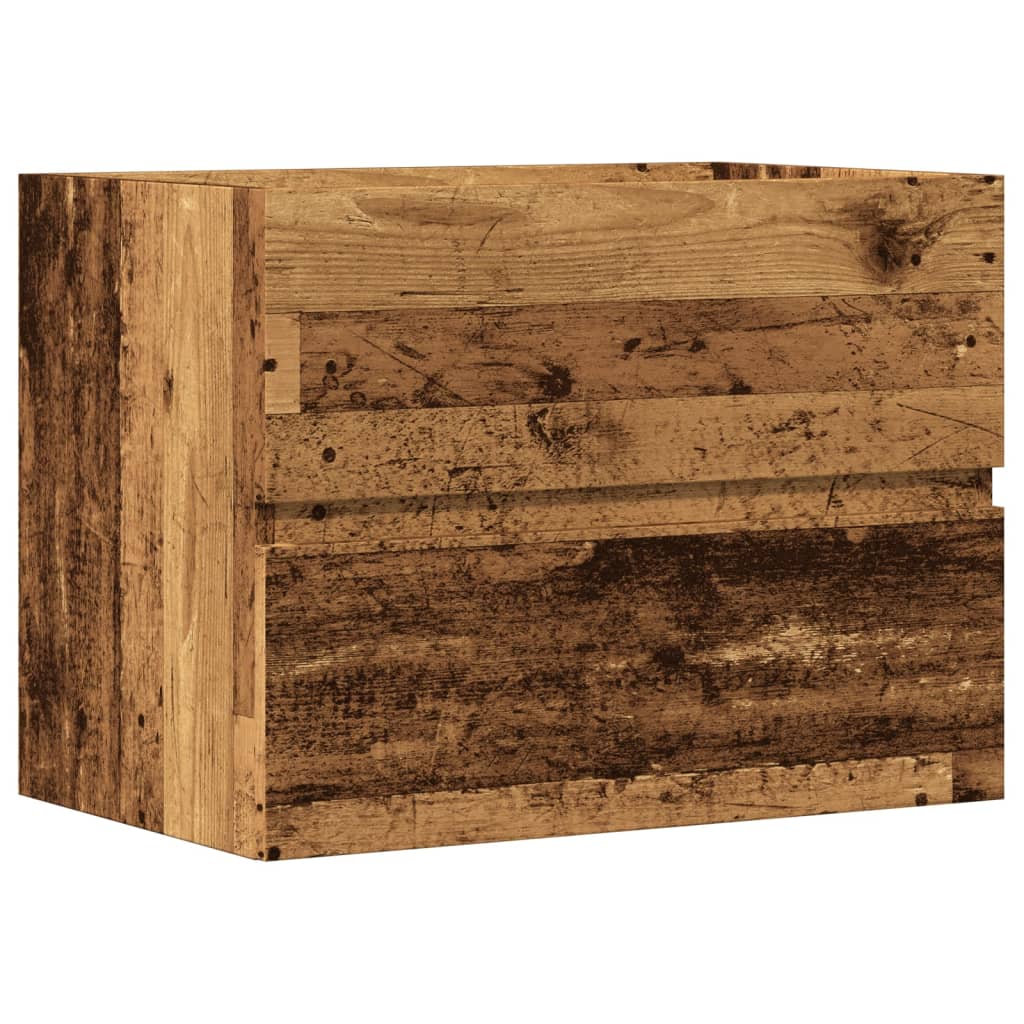 Armoire de salle de bain vieux bois bois d'ingénierie Ensembles de mobilier pour salles de bains vidaXL