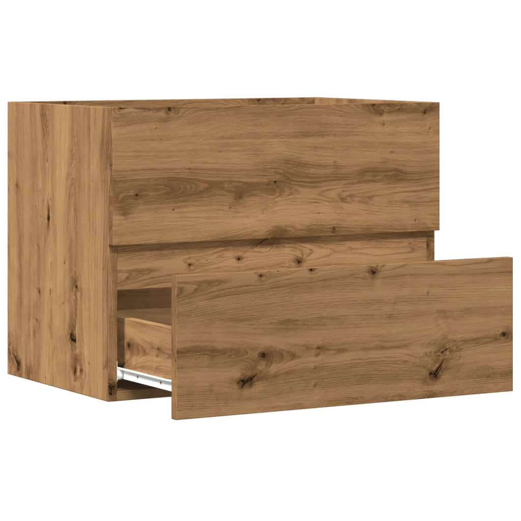 Armoire de salle de bain chêne artisanal bois d'ingénierie Ensembles de mobilier pour salles de bains vidaXL