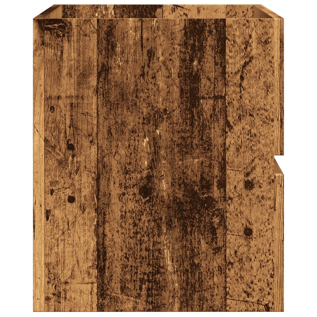 Armoire de salle de bain suspendue vieux bois bois d'ingénierie Ensembles de mobilier pour salles de bains vidaXL
