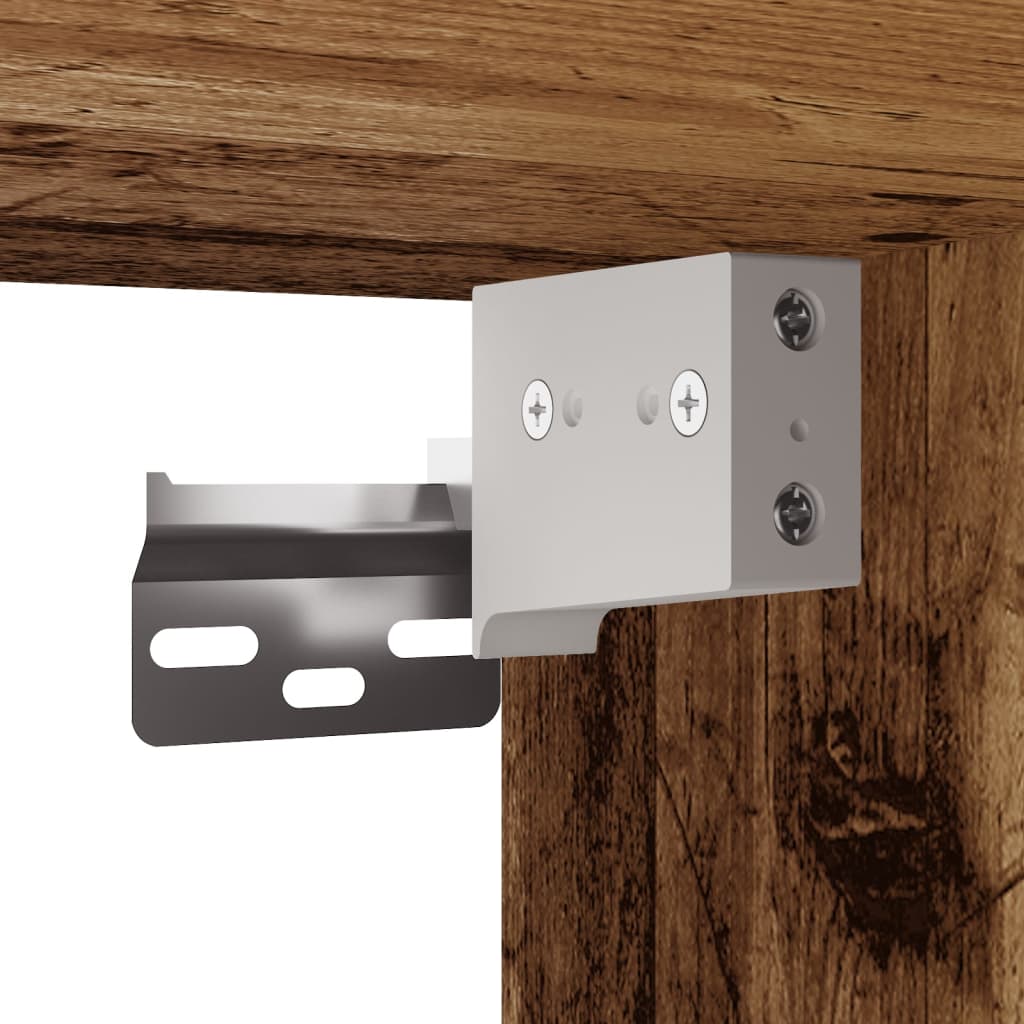 Armoire de salle de bain suspendue vieux bois bois d'ingénierie Ensembles de mobilier pour salles de bains vidaXL