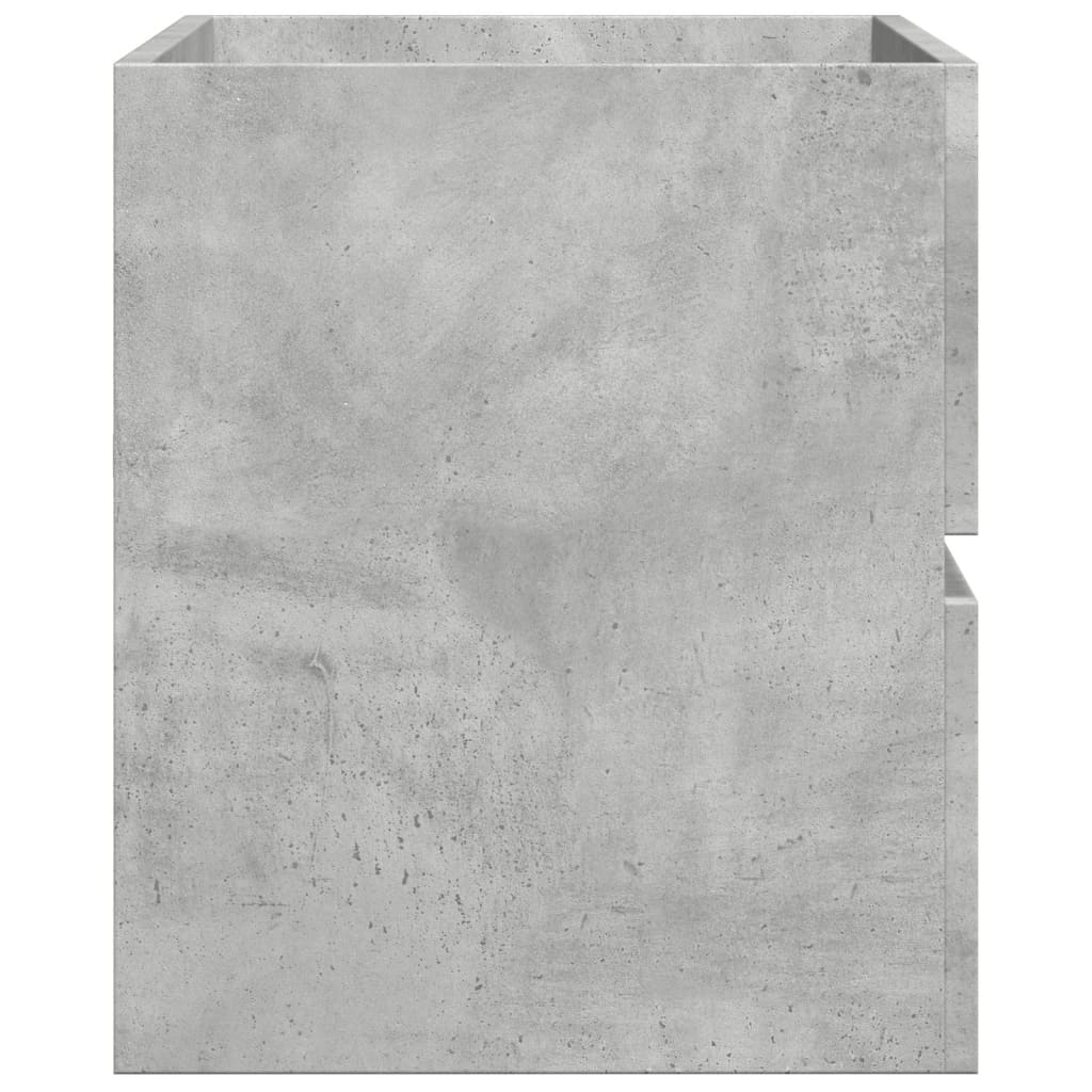 Armoire d'évier Gris béton 90x38,5x45 cm Aggloméré Ensembles de mobilier pour salles de bains vidaXL