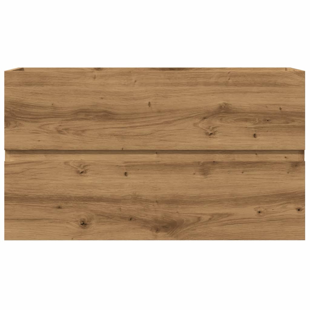 Armoire d'évier chêne artisanal 90x38,5x45 cm bois d'ingénierie Ensembles de mobilier pour salles de bains vidaXL