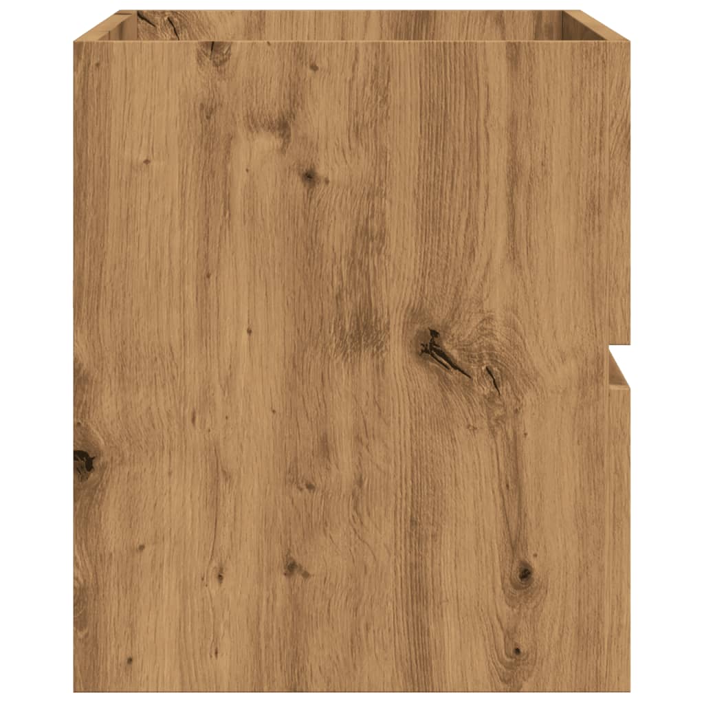 Armoire d'évier chêne artisanal 90x38,5x45 cm bois d'ingénierie Ensembles de mobilier pour salles de bains vidaXL