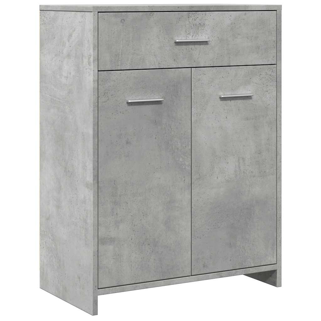 Armoire de salle de bain Gris béton 60x33x80 cm Aggloméré Ensembles de mobilier pour salles de bains vidaXL