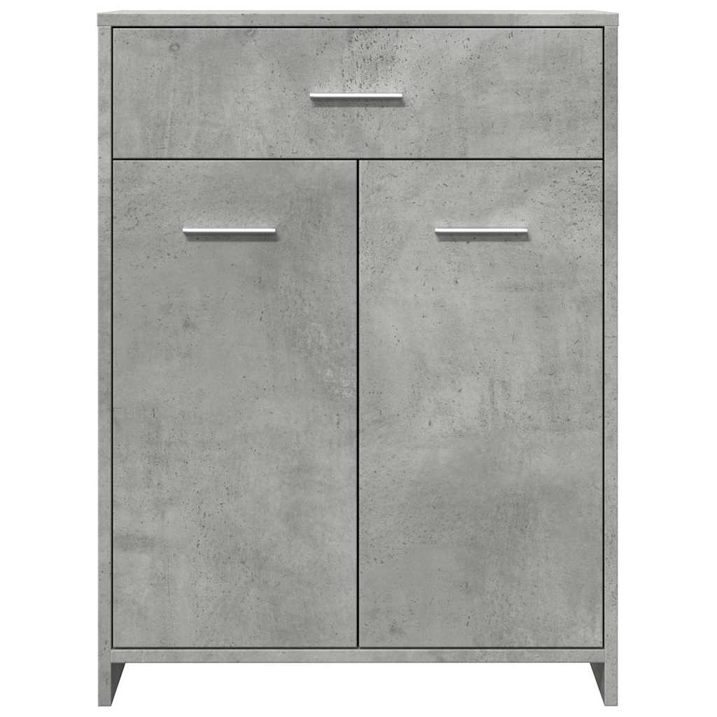 Armoire de salle de bain Gris béton 60x33x80 cm Aggloméré Ensembles de mobilier pour salles de bains vidaXL