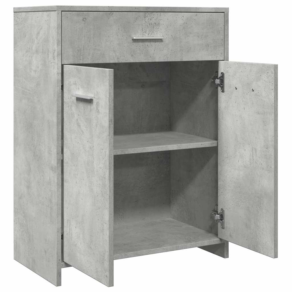 Armoire de salle de bain Gris béton 60x33x80 cm Aggloméré Ensembles de mobilier pour salles de bains vidaXL