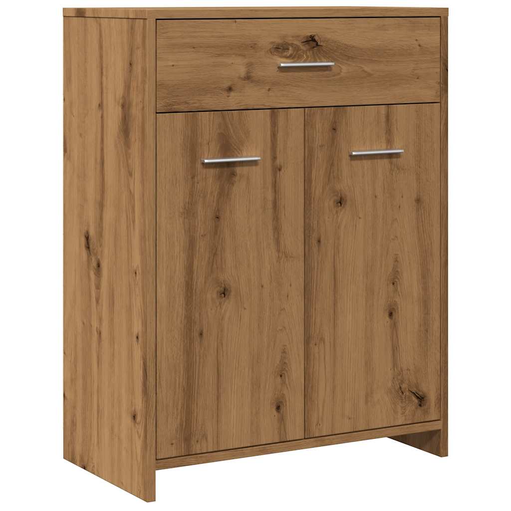 Armoire de salle de bain chêne artisanal 60x33x80 cm Ensembles de mobilier pour salles de bains vidaXL