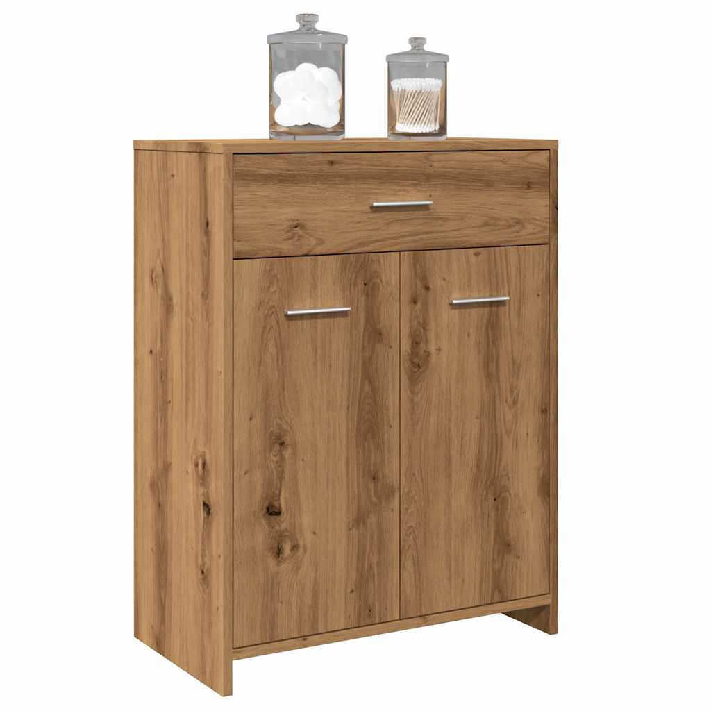 Armoire de salle de bain chêne artisanal 60x33x80 cm Ensembles de mobilier pour salles de bains vidaXL