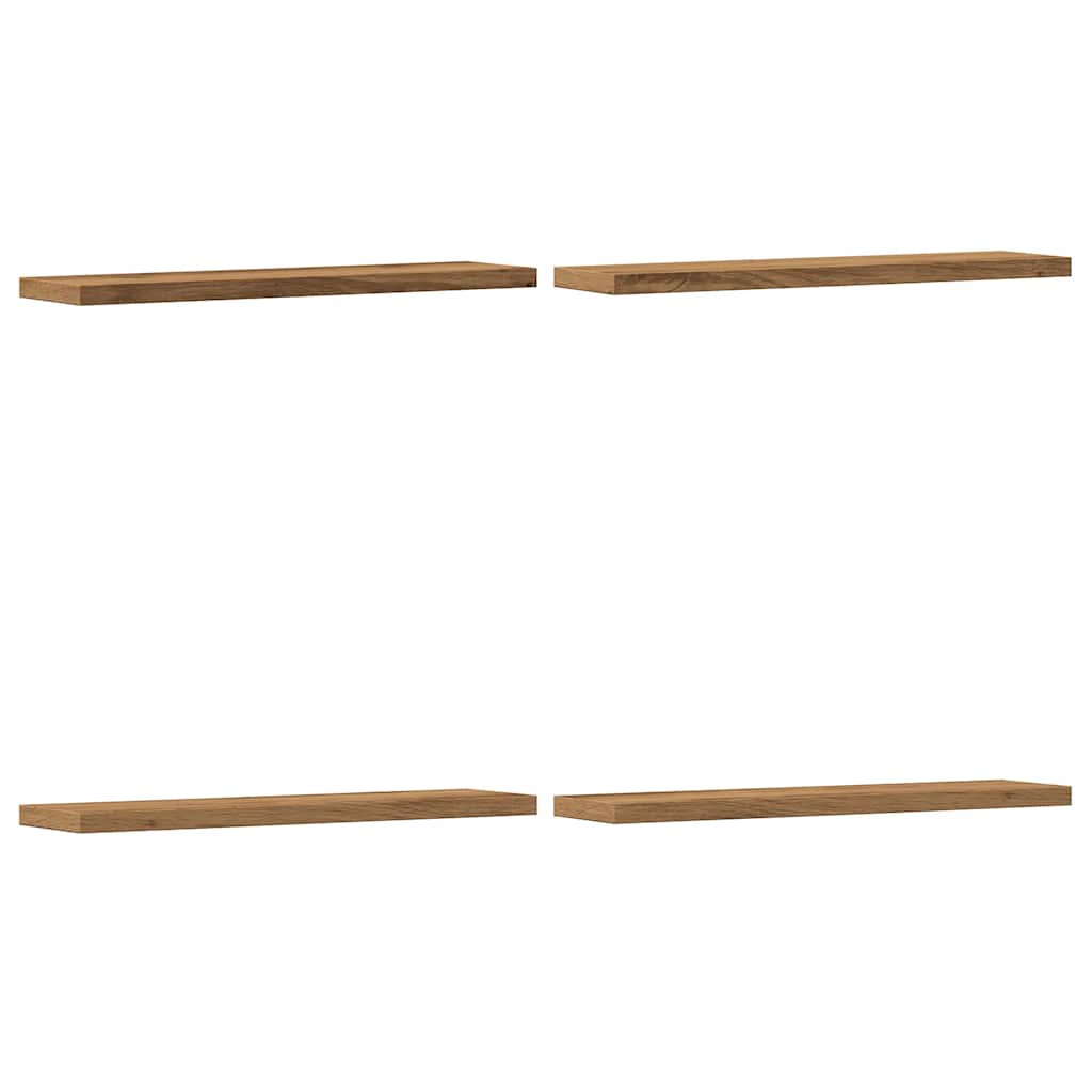 Étagères murales 4 pcs chêne artisanal 40x10x1,5 cm - XIOS