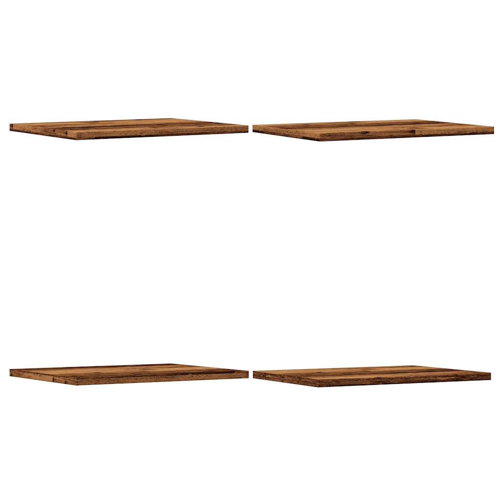 Panneaux de bibliothèque 4 pcs vieux bois 40x30x1,5 cm - XIOS