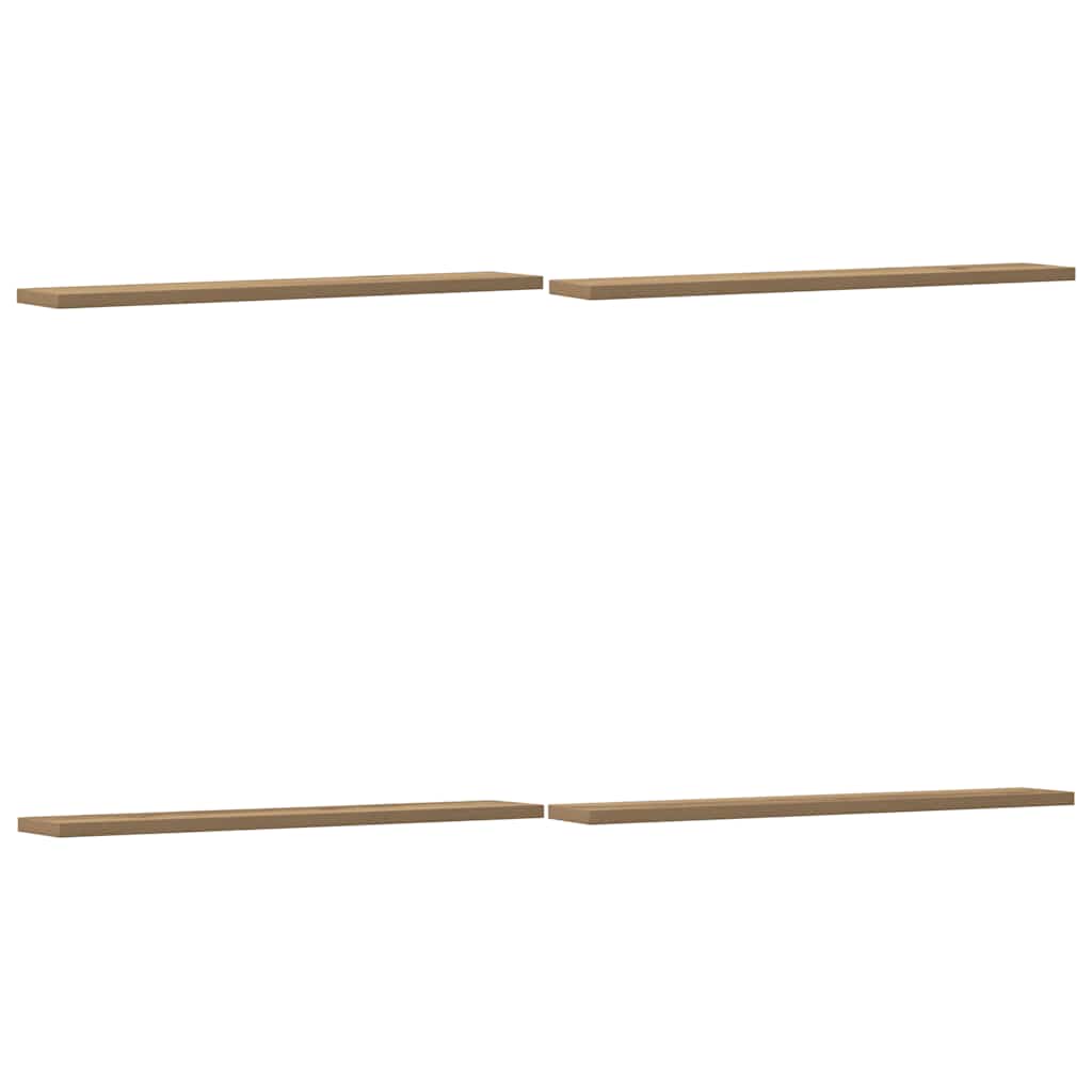 Panneau de bibliothèque 4 pcs chêne artisanal 60x10x1,5 cm - XIOS