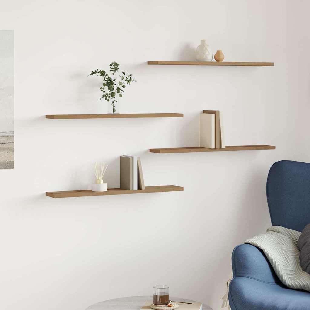 Panneau de bibliothèque 4 pcs chêne artisanal 60x10x1,5 cm - XIOS