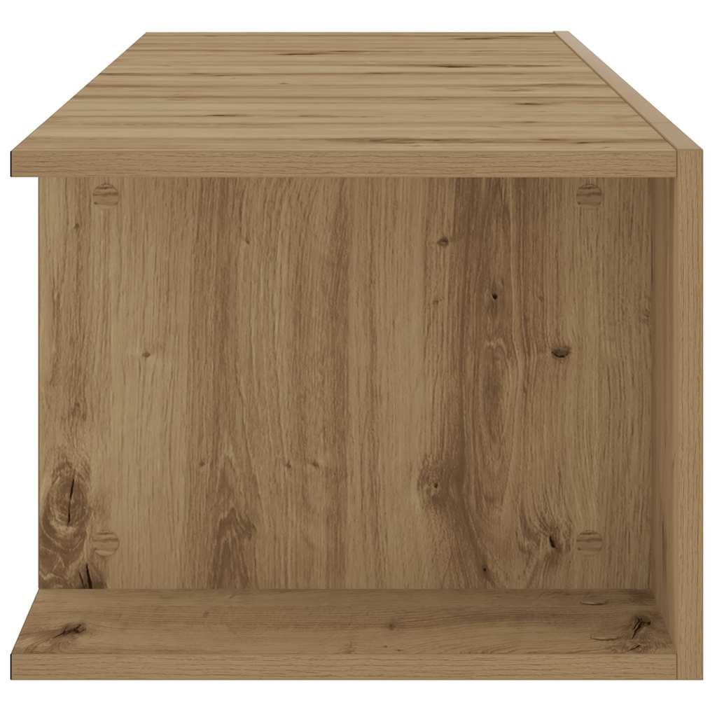 Meuble TV avec lumières LED chêne artisanal bois d'ingénierie Meubles TV vidaXL   
