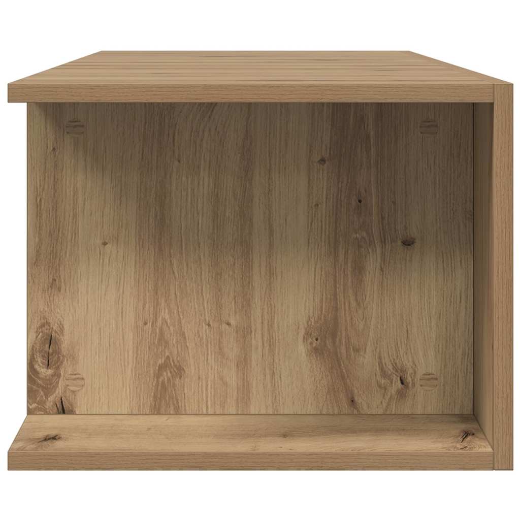 Meuble TV avec lumières LED chêne artisanal bois d'ingénierie - XIOS