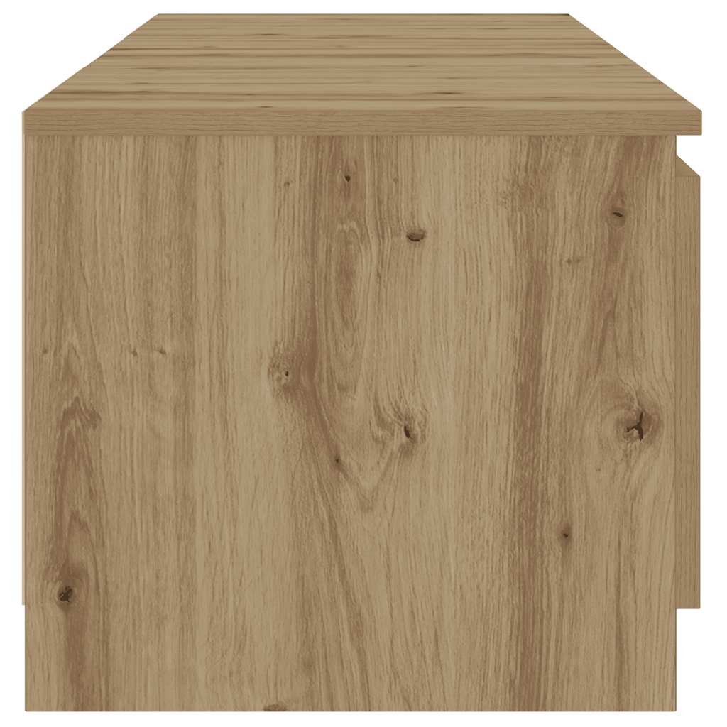 Meuble TV avec lumières LED chêne artisanal bois d'ingénierie Meubles TV vidaXL   
