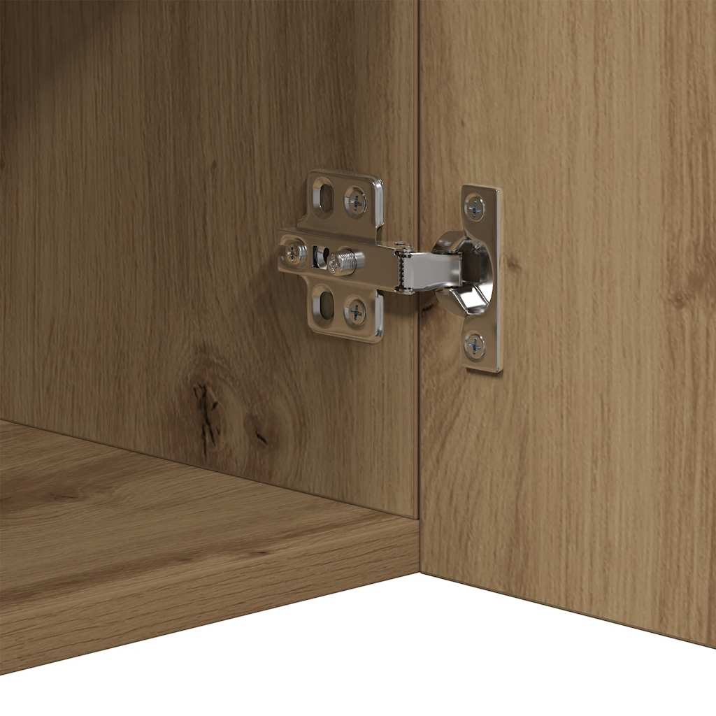 Buffet avec lumières LED chêne artisanal bois d'ingénierie - XIOS