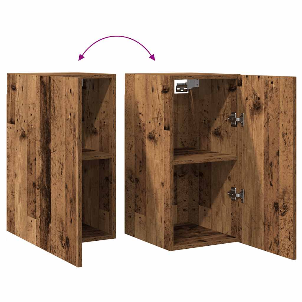 Meuble TV vieux bois 30,5x30x60 cm bois d'ingénierie - XIOS