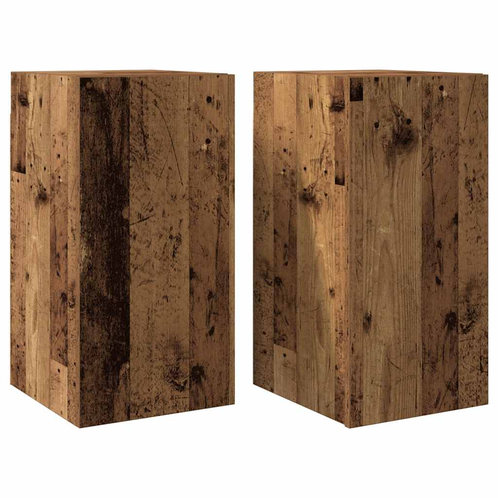 Meubles TV 2 pcs vieux bois 30,5x30x60 cm bois d'ingénierie - XIOS