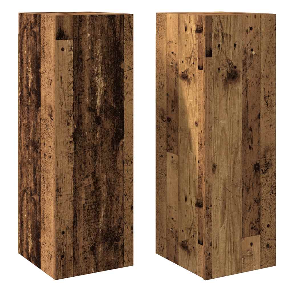 Meubles TV 2 pcs vieux bois 30,5x30x90 cm bois d'ingénierie - XIOS
