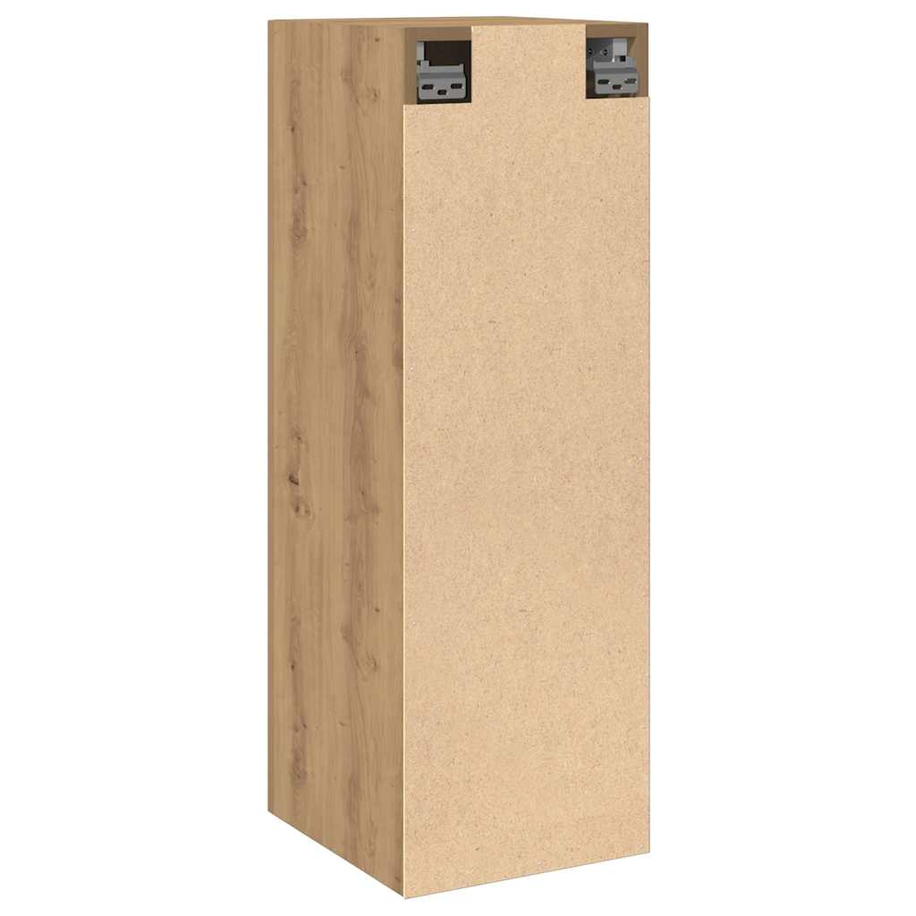 Meuble TV chêne artisanal 30,5x30x90 cm bois d'ingénierie - XIOS