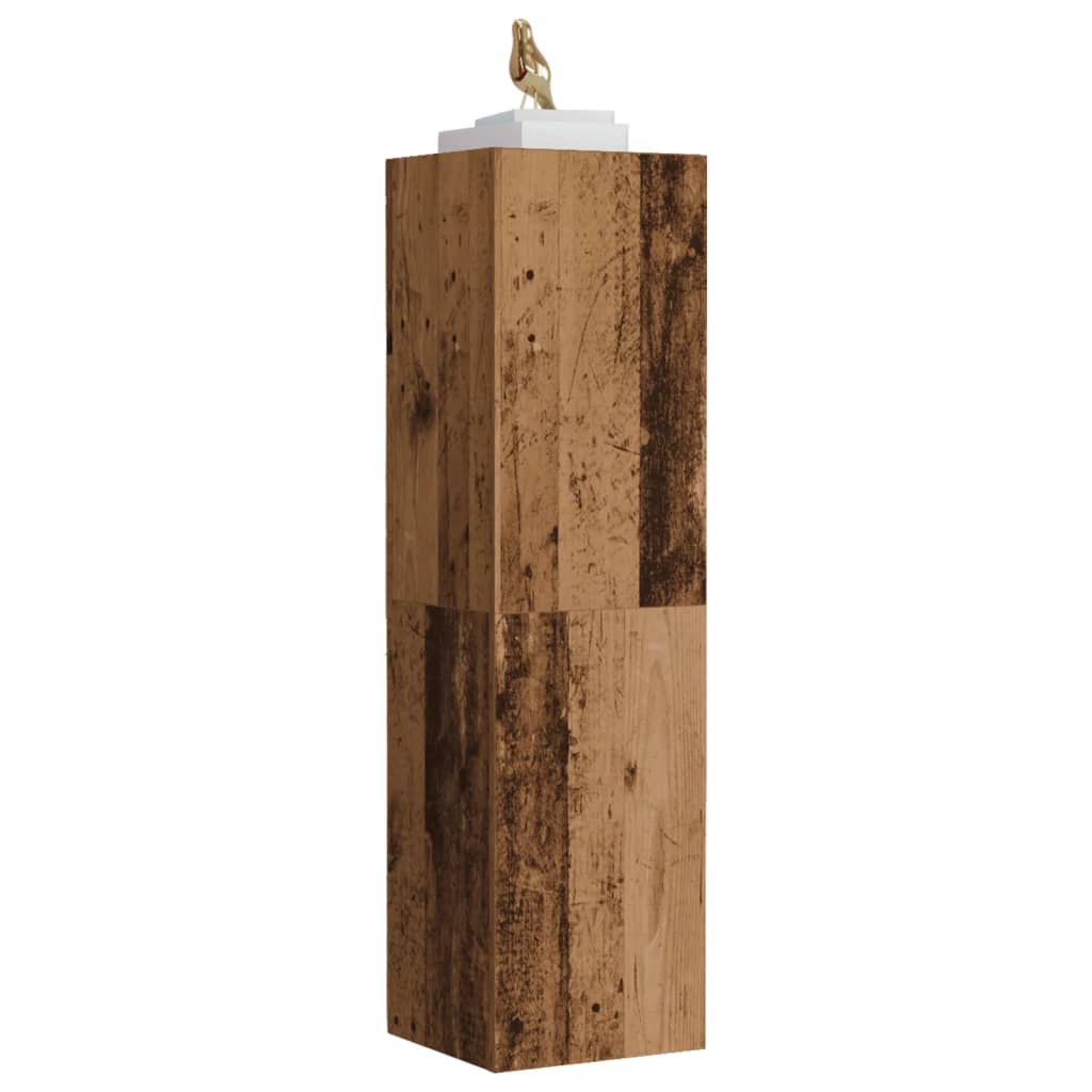 Meuble TV vieux bois 30,5x30x110 cm bois d'ingénierie - XIOS