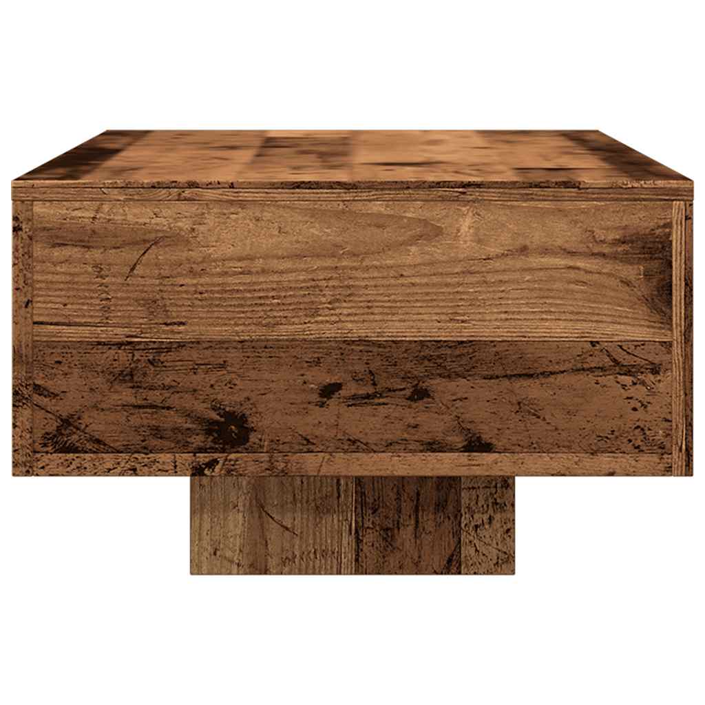 Table basse vieux bois 100x49,5x31 cm bois d'ingénierie - XIOS